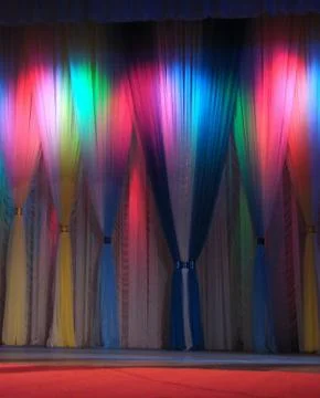 Scene background curtains Stock Photos