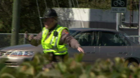 The Scene Of A Car Crash Stock Footage