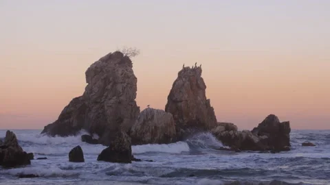Scene of chooam chotdaebawi in Samcheok si, Gangwon do, Korea Stock Footage 162628341