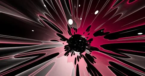 Scene of a colorful explosion Stock Illustration