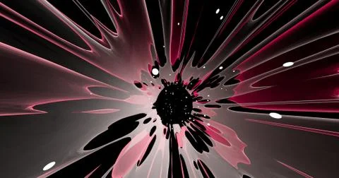 Scene of a colorful explosion Stock Illustration