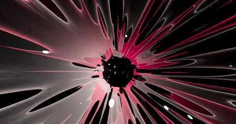 Scene of a colorful explosion Stock Illustration