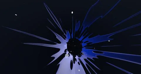 Scene of a colorful explosion Stock Illustration