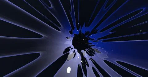 Scene of a colorful explosion Stock Illustration
