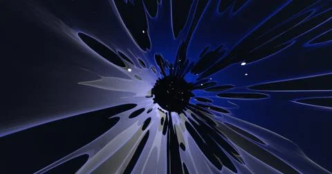 Scene of a colorful explosion Stock Illustration
