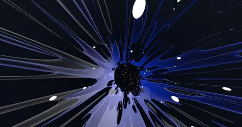 Scene of a colorful explosion Stock Illustration