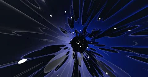 Scene of a colorful explosion Stock Illustration