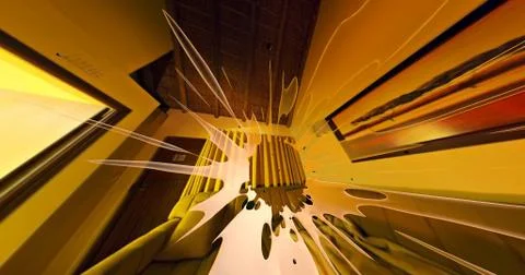 Scene of a colorful explosion Stock Illustration