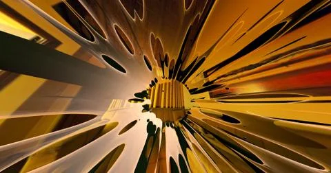 Scene of a colorful explosion Stock Illustration