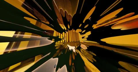 Scene of a colorful explosion Stock Illustration