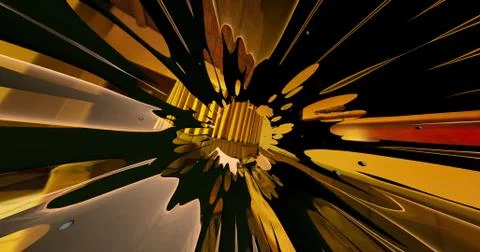 Scene of a colorful explosion Stock Illustration