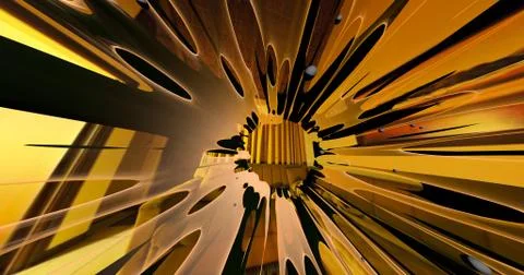 Scene of a colorful explosion Stock Illustration