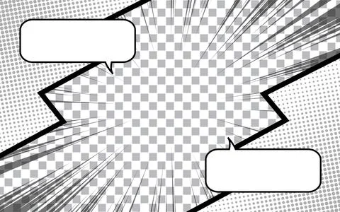Scene comic background with speech bubble expression Stock Illustration
