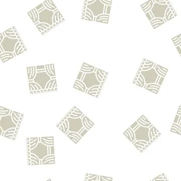 Scene with curtains glyph vector seamless pattern Illustrazione stock