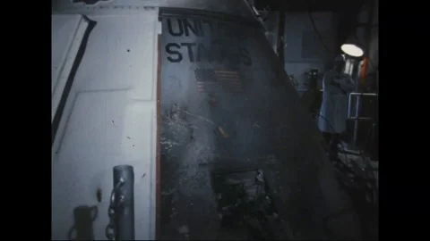 Scene of damage spacecraft - 1967 Stock Footage 104330674