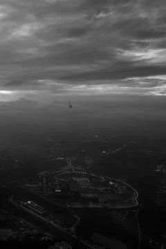 Scene of dramatic cloudscape during sunrise over kuala lumpur.kuala lumpur .. Stock Photos