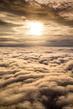 Scene of dramatic cloudscape during sunrise over kuala lumpur.kuala lumpur .. Stock Photos