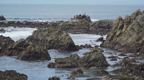 Scene from dramatic coast along historic Stock Footage 62481817