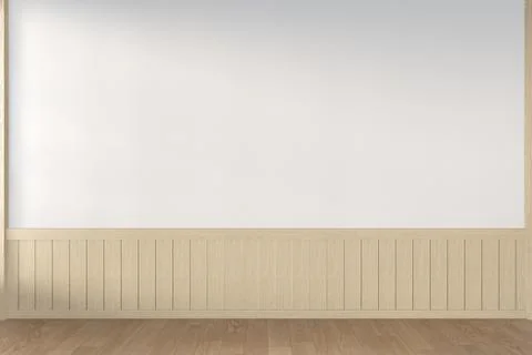 Scene empty room with decoraion and tatami mat floor.3D rendering Stock Illustration