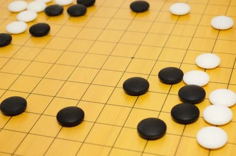 Scene from game of go Stock Photos