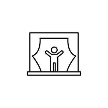 Scene icon. Element of video products outline icon for mobile concept and web Stock-Illustration