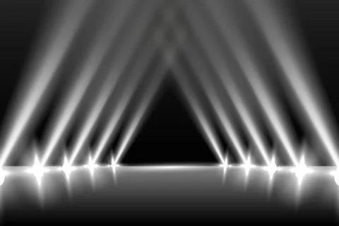 Scene illumination effects on transparent background with bright lighting of Stock Illustration