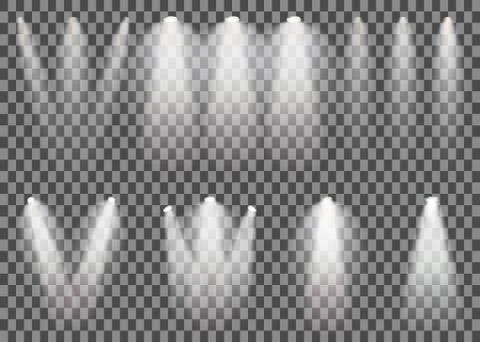 Scene illumination light set Stock Illustration