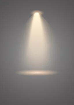 Scene illumination, transparent effect. Bright lighting with spotlights Stock Illustration