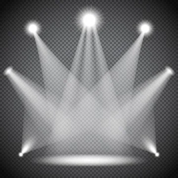 Scene illuminations, transparent effects. Vector Stock Illustration