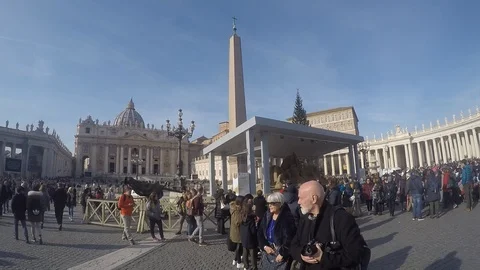 Scene inside Vatican Christmas  Stock Footage 100403258