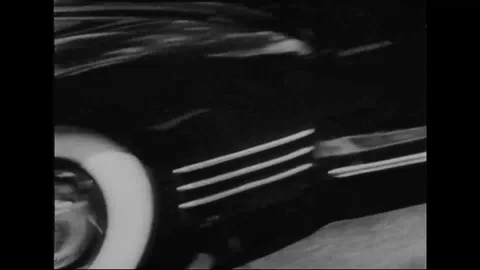 Scene of a jazz band plays musical instruments in a car - 1958 Stock Footage