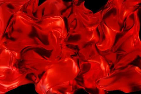 This scene presents a red abstract shiny backdrop created in 3D. The textur.. Stock Illustration