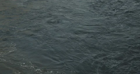 Scene of a river with small waterfall on winter time 스톡 동영상 137228845