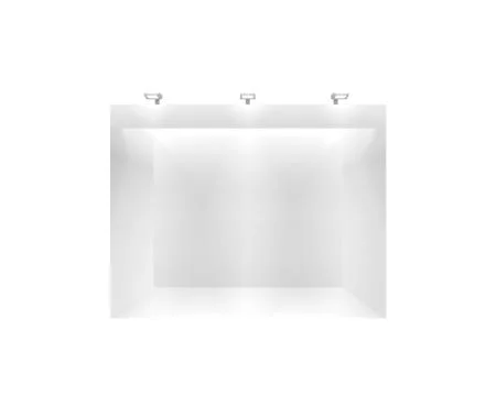 Scene show Podium for presentations on the gray background. Stock Illustration
