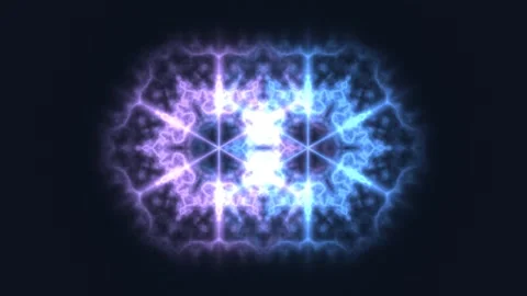 The scene shows a vibrant abstract pattern created by Stock Footage 338288434