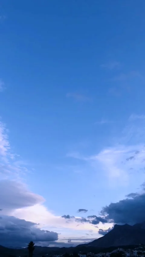Scene of the sky with clouds Stock Footage 244469092