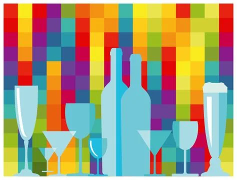 Scene with spirits, illustration Stock Illustration