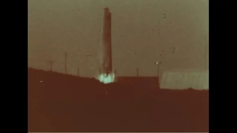 Scene of tracking footage of Thor launch - 1958-1961 Stock Footage 103822196