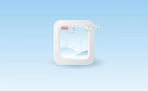 Scenery Airplane window forest view high concept idea.Merry Christmas Ilustración de archivo