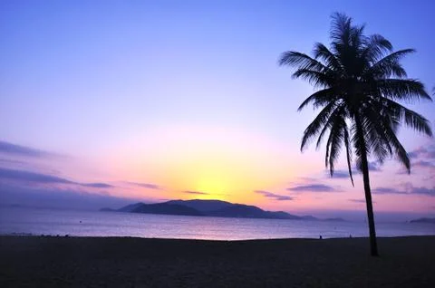 Scenery on beach 스톡 사진