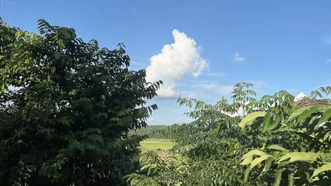 Scenery with beautiful clouds Stock Photos