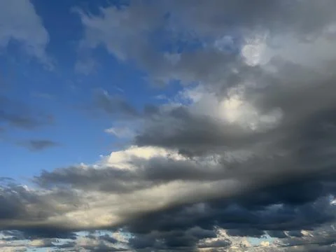 Scenery with beautiful clouds Stock Photos