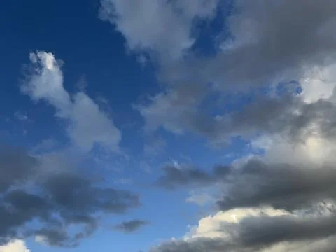 Scenery with beautiful clouds Stock Photos