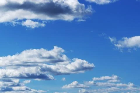 Scenery the beautiful sky with a light cloud . Stock Photos