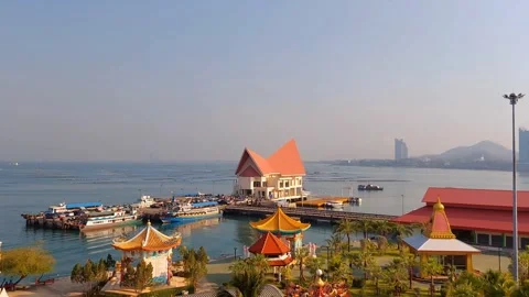 Scenery at the floating island Stock Footage 268591317