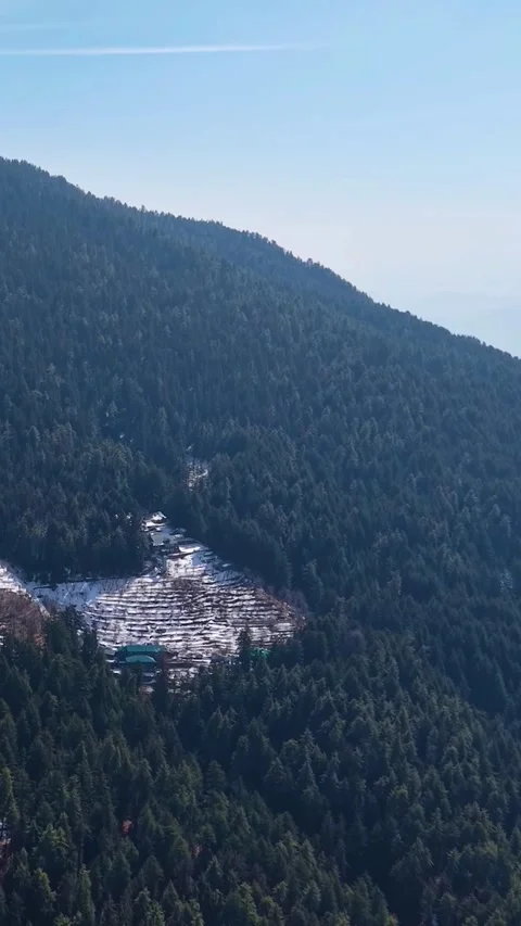 Scenery of Himalayan Mountain Ranges Covered With Snow. Stock Footage 329702198