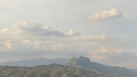 Scenery of mountain at black scrap ashes for burned forest, video 4k Stock Footage 90155352