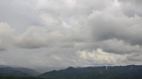 Scenery of mountain moment was going to rain., timelapse 4k 스톡 동영상 54474044