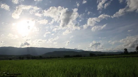 Scenery of mountain moment was going to sunset, video Stock Footage 54944009
