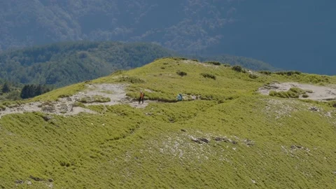 The scenery on the mountains Stock Footage 145974085